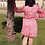 Thumbnail: Robe portefeuille rose 