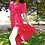 Thumbnail: Robe longue porte feuille rouge 
