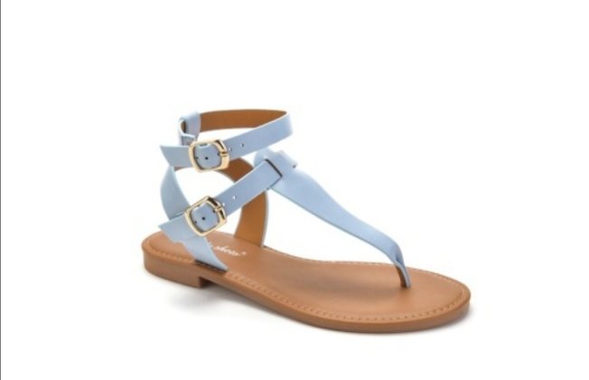 Nu-pieds bleu ciel
