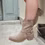 Miniature : Bottines western taupe